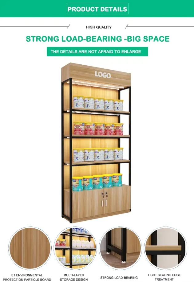 Milk Powder showcase Socks Cosmetics Display Rack Cabinet Mobile Phone Bags Cases Display Rack Supermarket Shelves