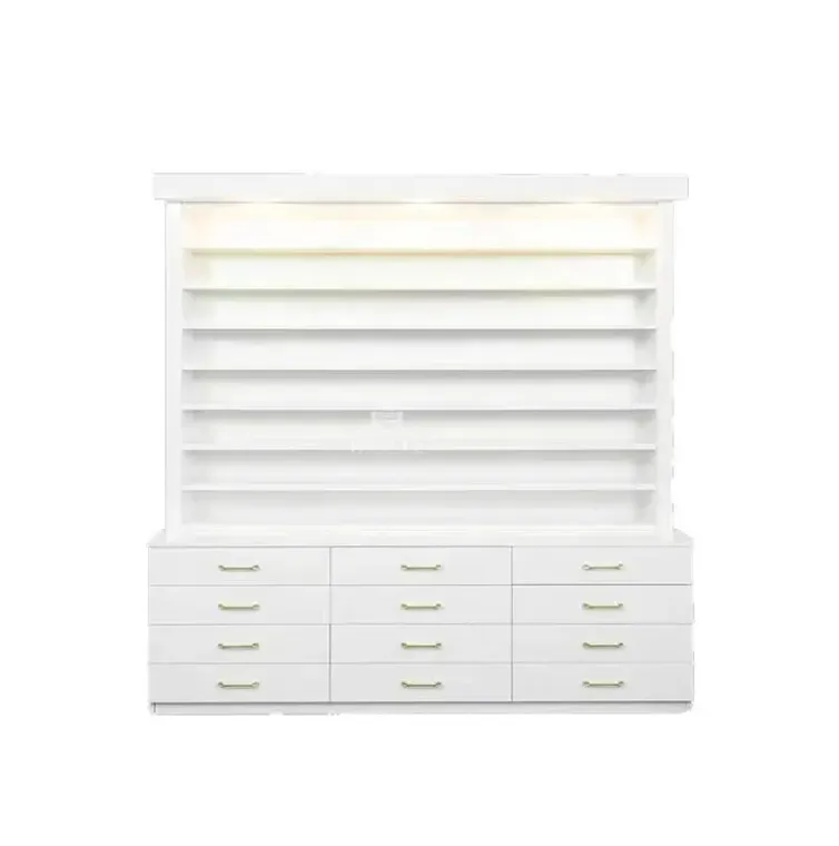 Modern Beauty Display Rack Cosmetic Salon Cabinet Wall Display Rack Nail Polish Shelves