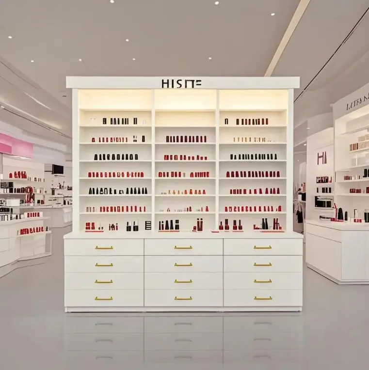 Modern Beauty Display Rack Cosmetic Salon Cabinet Wall Display Rack Nail Polish Shelves