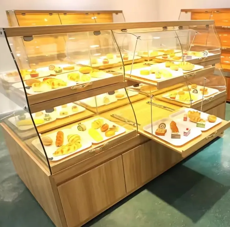 Cake Display Cabinet Bakery Iron Frame Bakery Furniture showcase for Dessert Shop