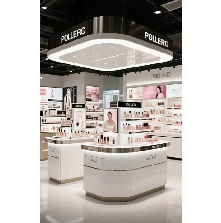 M&S Island Makeup Display Cabinet for Cosmetics Beauty Salon Skincare Products Makeup Samples Showcase